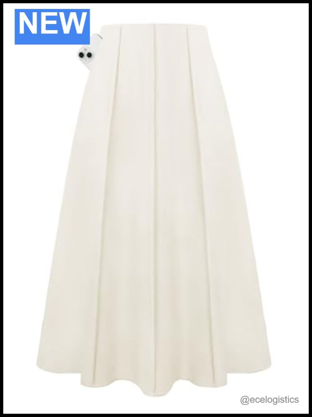 Linen High Waist Maxi Skirt with Pockets Flowy A-Line
